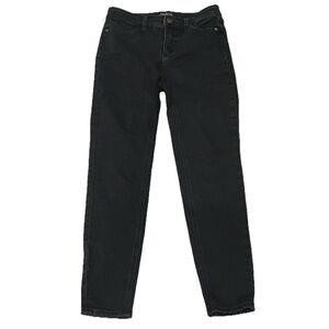 Talbots Flawless 5 Pocket Skinny Jeans Jeggings Black Charcoal Wash Sz 4 Petite